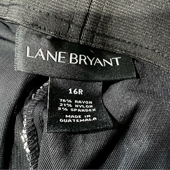 Lane Bryant 16 Allie Skinny Ankle Black Floral Pant B - Picture 4 of 4